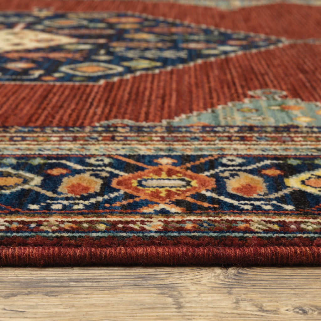 Oriental Weavers Lilihan 5503M Multicolor Rectangle Indoor Runner - Soft & Durable Low Pile Rug with Medallion Design-