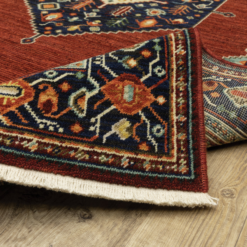 Oriental Weavers Lilihan 5503M Multicolor Rectangle Indoor Runner - Soft & Durable Low Pile Rug with Medallion Design-