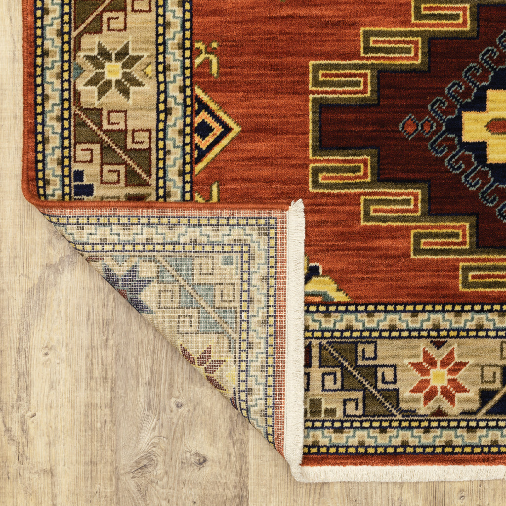 Oriental Weavers Lilihan 5504P Multicolor Rectangle Indoor Runner - Soft & Durable Low Pile Rug with Medallion Design-