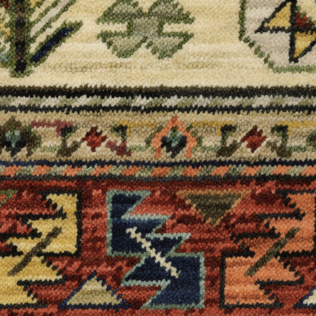 Oriental Weavers Lilihan 8022R Multicolor Rectangle Indoor Runner - Soft & Durable Low Pile Rug with Tribal Design-