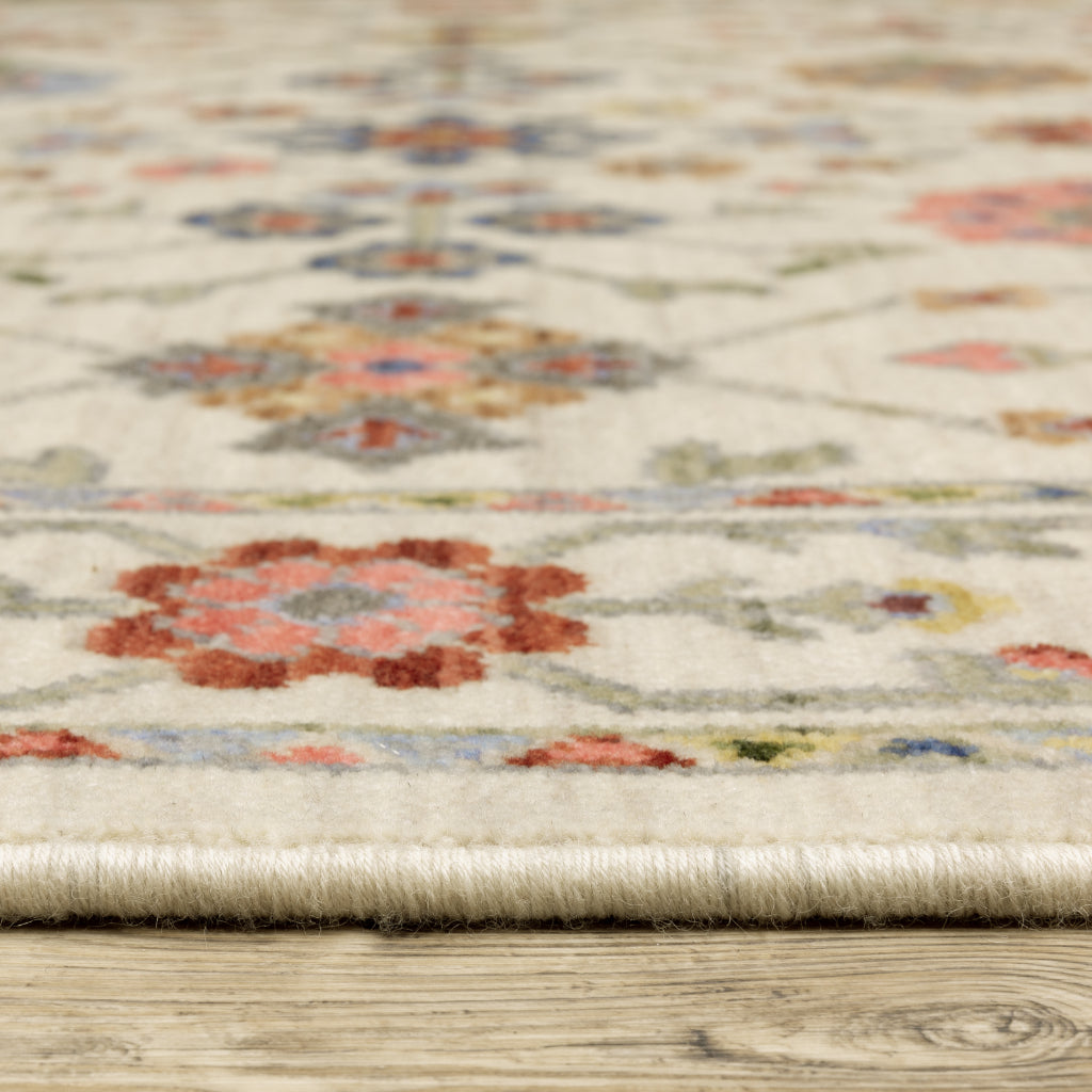 Oriental Weavers Lucca 093W1 Multicolor Rectangle Indoor Area Rug - Soft & Durable Low Pile Rug with Persian Design-
