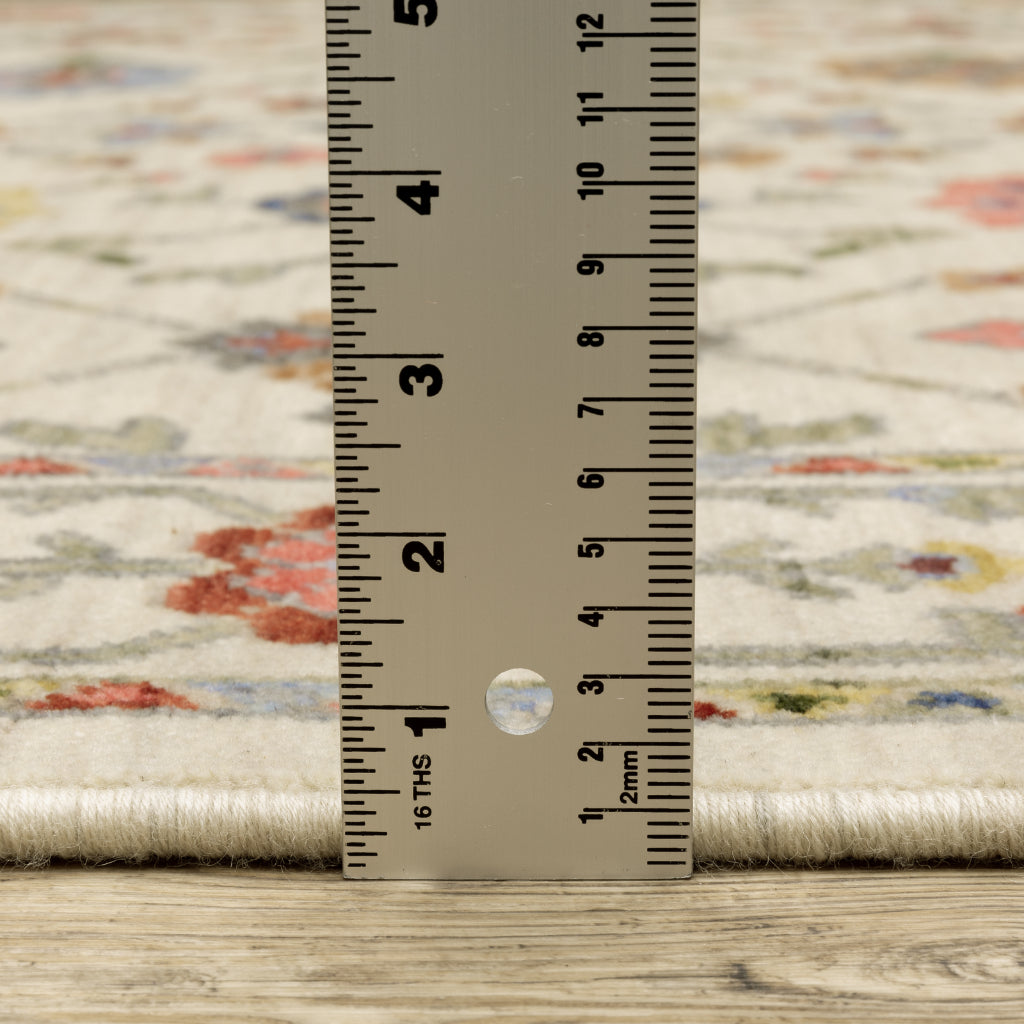 Oriental Weavers Lucca 093W1 Multicolor Rectangle Indoor Area Rug - Soft & Durable Low Pile Rug with Persian Design-