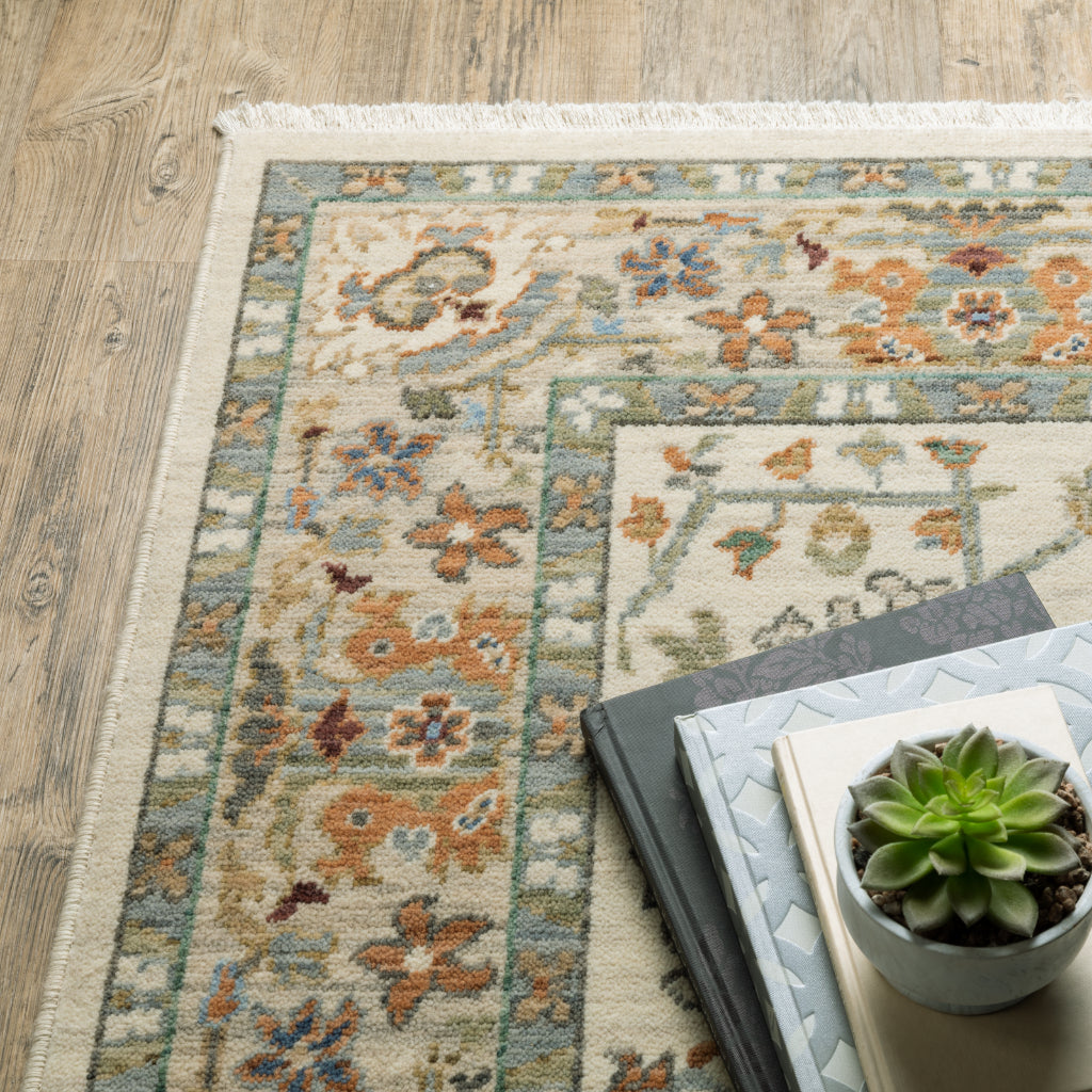 succulent area rug Oriental Weavers Lucca 2063Y Multicolor Rectangle Indoor Area Rug