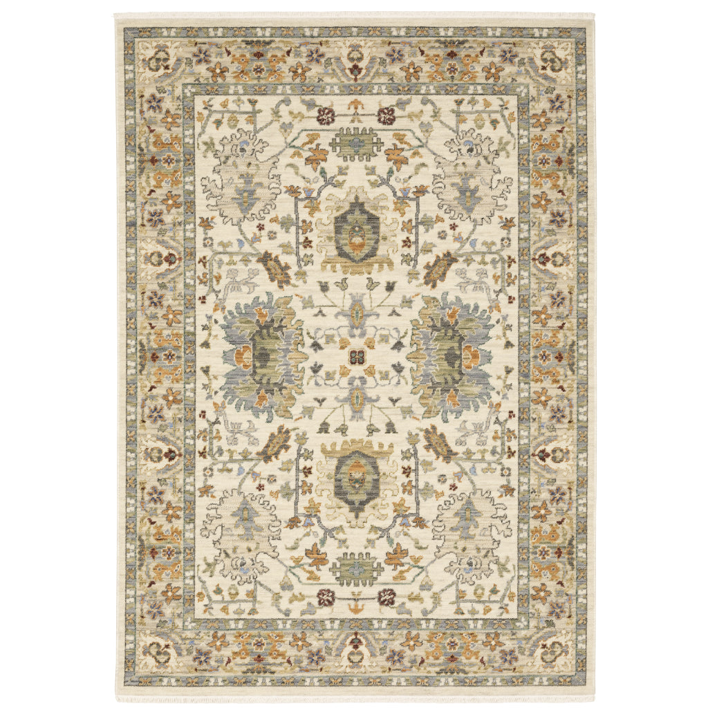 Oriental Weavers Lucca 2063Y Multicolor Rectangle Indoor Area Rug - Soft & Durable Low Pile Rug with Persian Design-