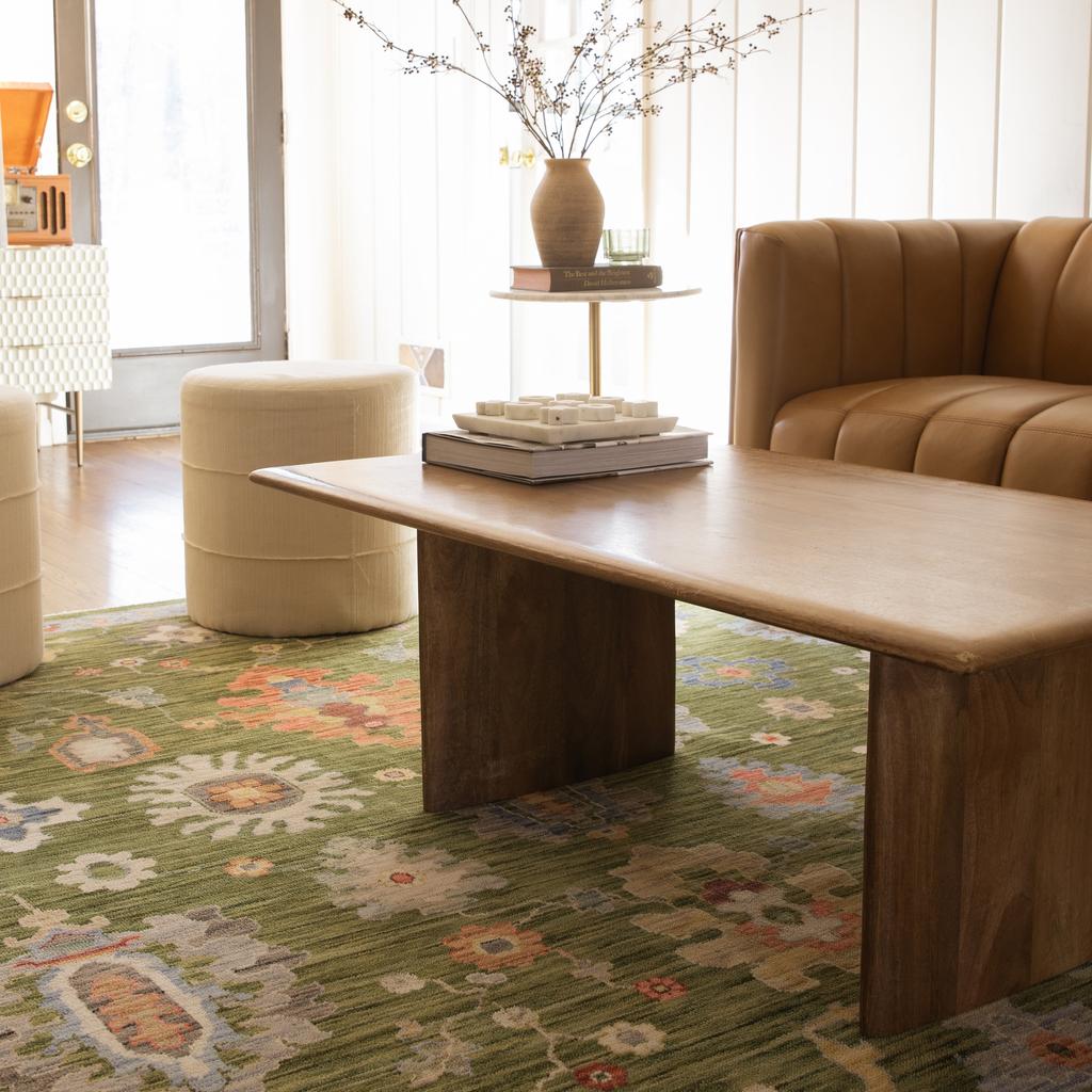 Oriental Weavers Lucca 2863E Green Rectangle Indoor Area Rug Oriental Pattern-