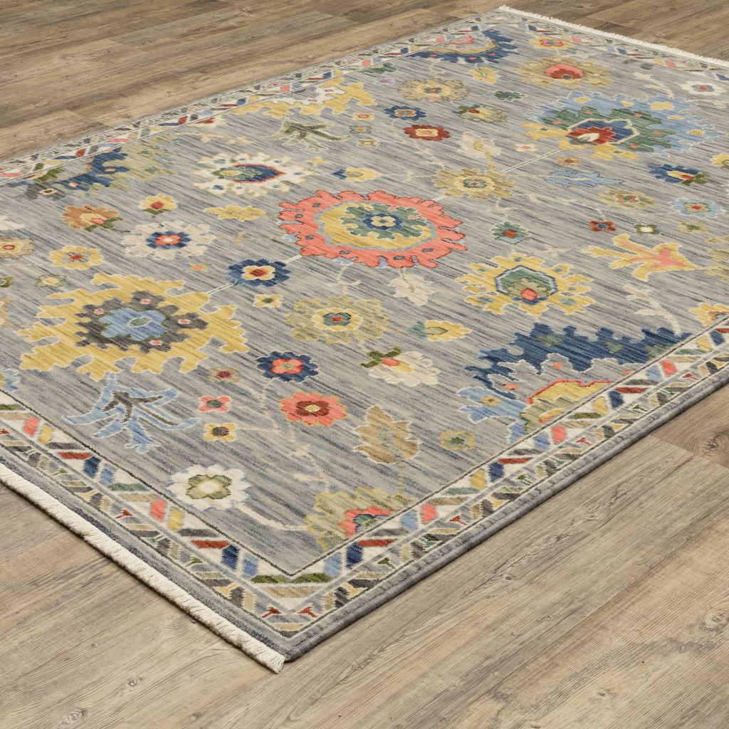 Oriental Weavers Lucca 2888G Grey Rectangle Indoor Area Rug Oriental Pattern-