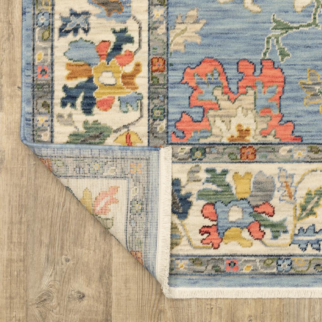 Oriental Weavers Lucca 2889A Blue Rectangle Indoor Area Rug Oriental Pattern-