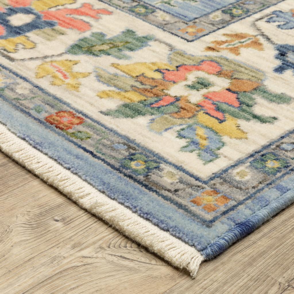 Oriental Weavers Lucca 2889A Blue Rectangle Indoor Runner Oriental Pattern-