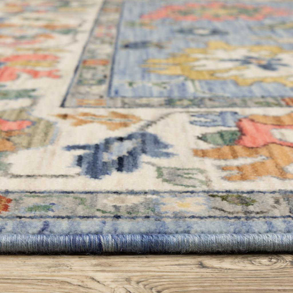 Oriental Weavers Lucca 2889A Blue Rectangle Indoor Runner Oriental Pattern-