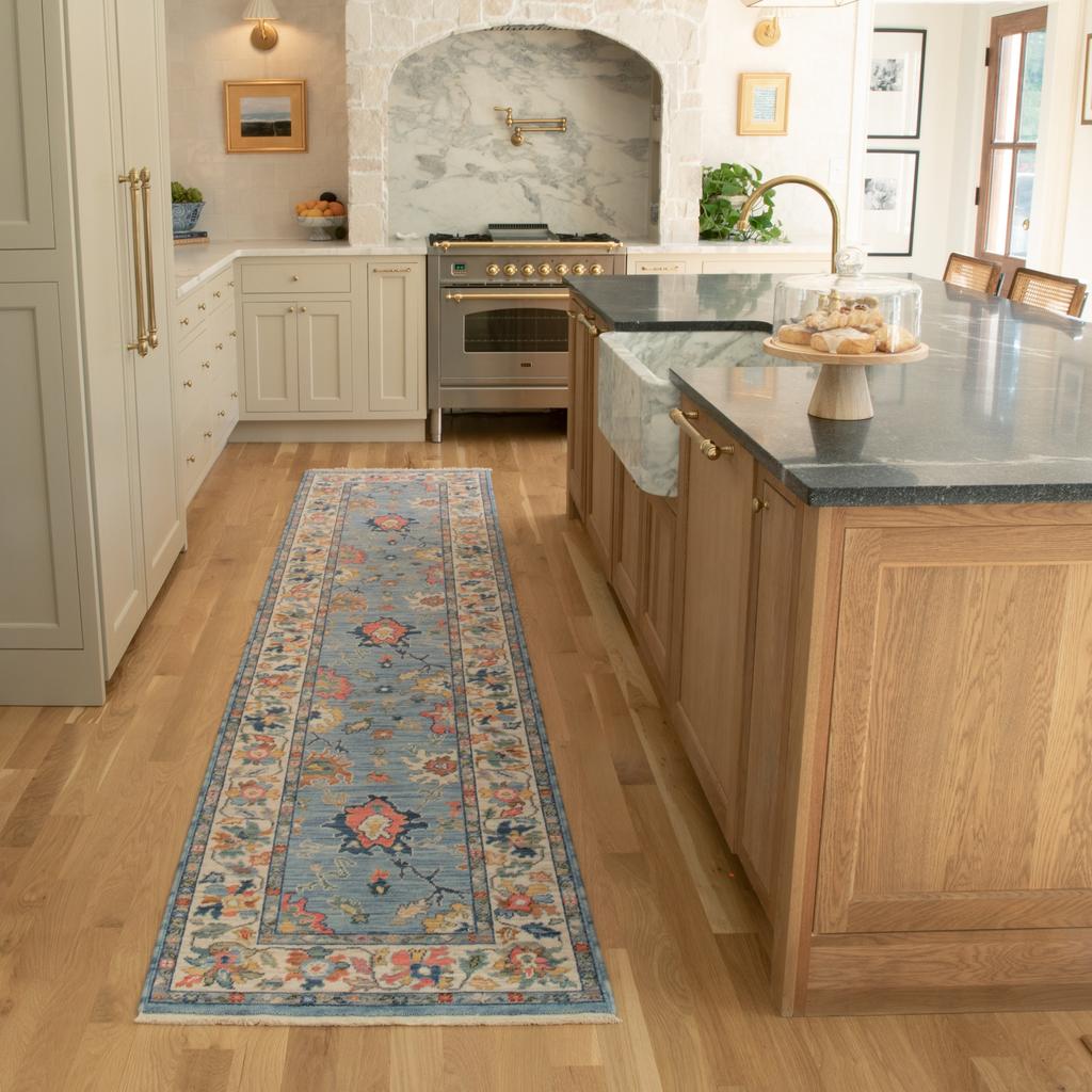 Oriental Weavers Lucca 2889A Blue Rectangle Indoor Runner Oriental Pattern-