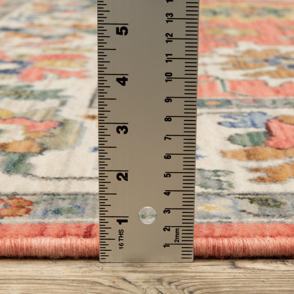 Oriental Weavers Lucca 2889B Pink Rectangle Indoor Runner Oriental Pattern-