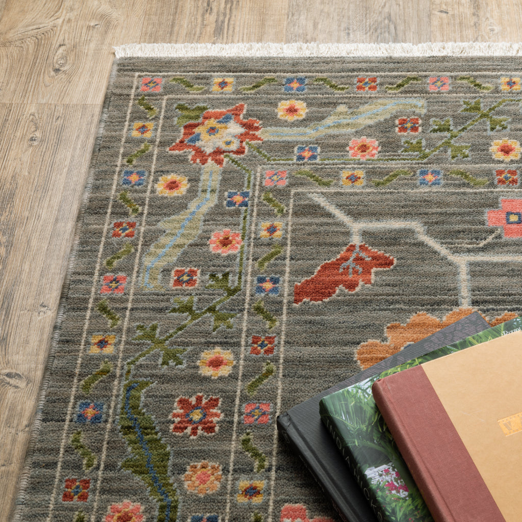 Oriental Weavers Lucca 5506K Multicolor Rectangle Indoor Area Rug - Soft & Durable Low Pile Rug with Persian Design-