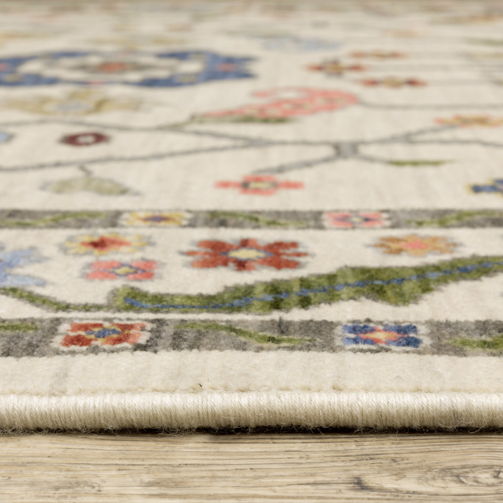 Oriental Weavers Lucca 5506W Multicolor Rectangle Indoor Area Rug - Soft & Durable Low Pile Rug with Persian Design-