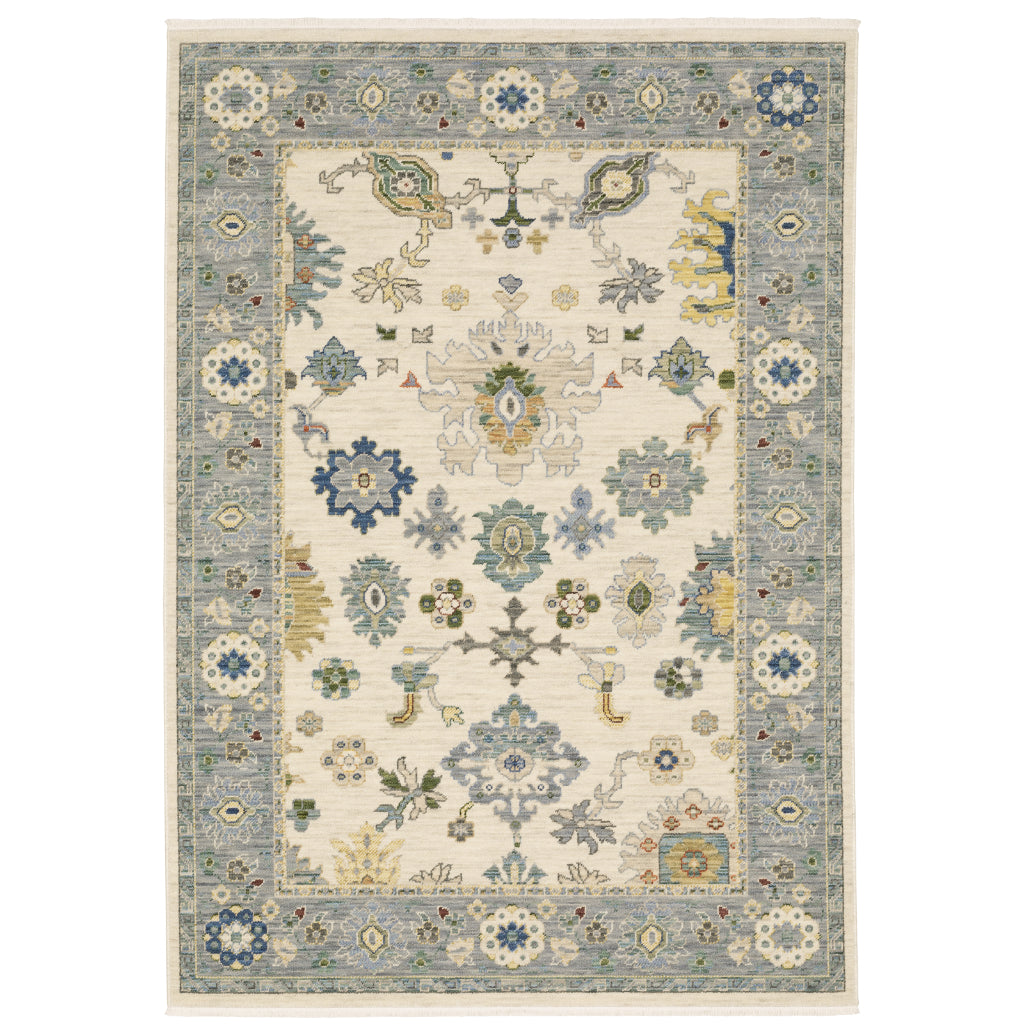 Oriental Weavers Lucca 846H1 Multicolor Rectangle Indoor Area Rug - Soft & Durable Low Pile Rug with Persian Design-