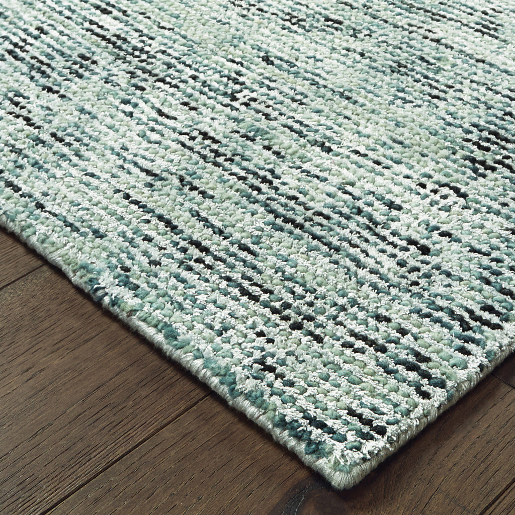 Oriental Weavers Lucent 45901 Two-Color Rectangle Indoor Runner - Contemporary Hand Tufted Rug Made of Wool & Viscose-