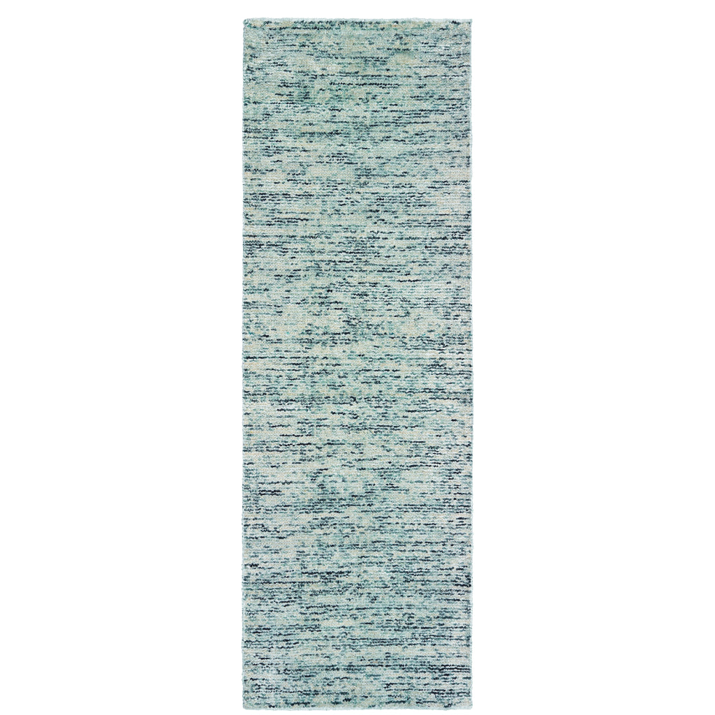 Oriental Weavers Lucent 45901 Two-Color Rectangle Indoor Runner - Contemporary Hand Tufted Rug Made of Wool & Viscose-