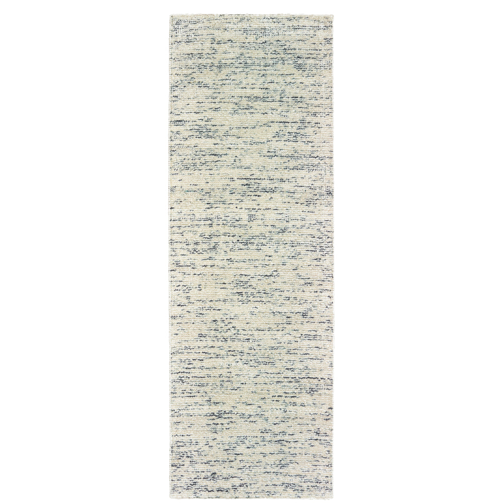 Oriental Weavers Lucent 45902 Two-Color Rectangle Indoor Runner - Contemporary Hand Tufted Rug Made of Wool & Viscose-
