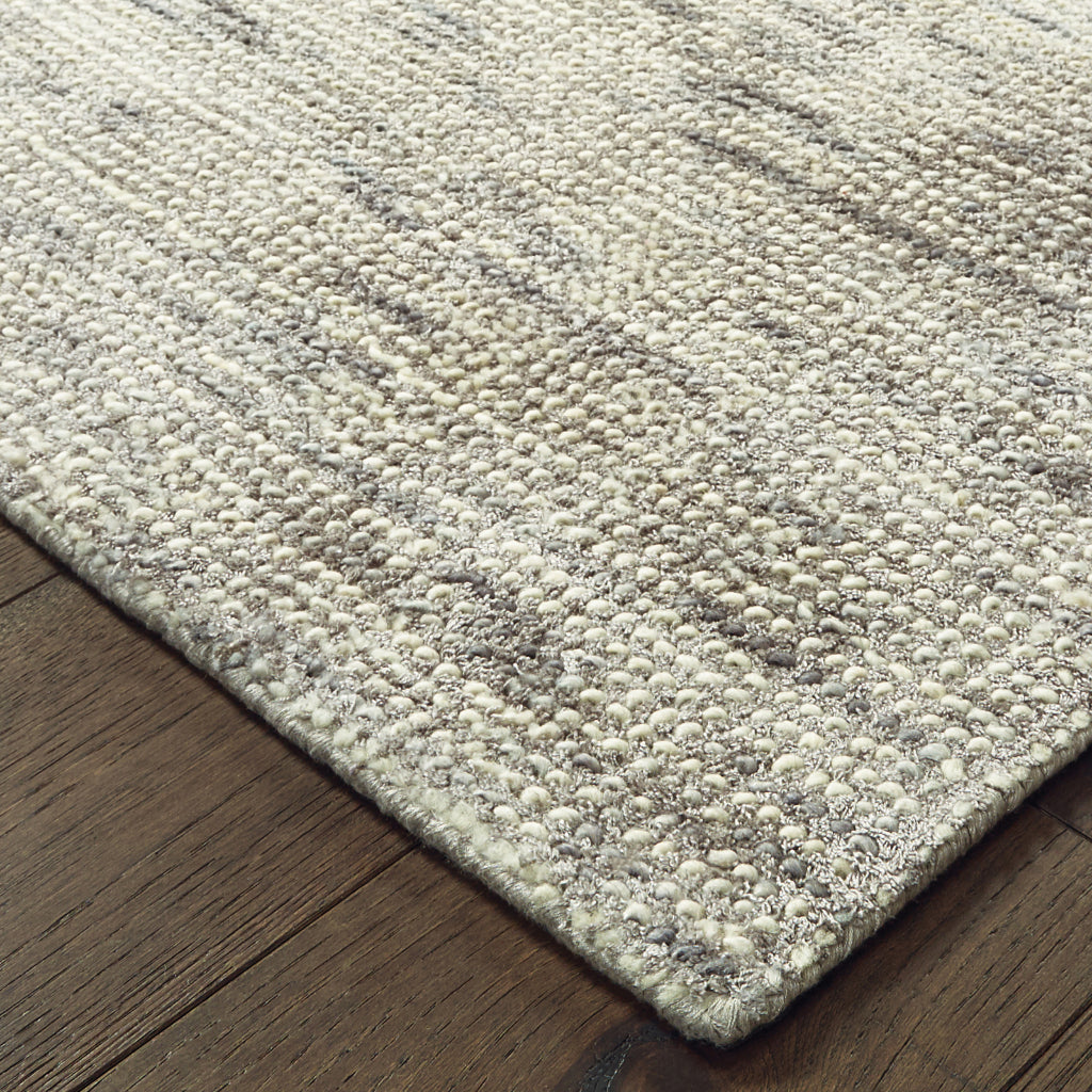 Oriental Weavers Lucent 45905 Two-Color Rectangle Indoor Runner - Contemporary Hand Tufted Rug Made of Wool & Viscose-