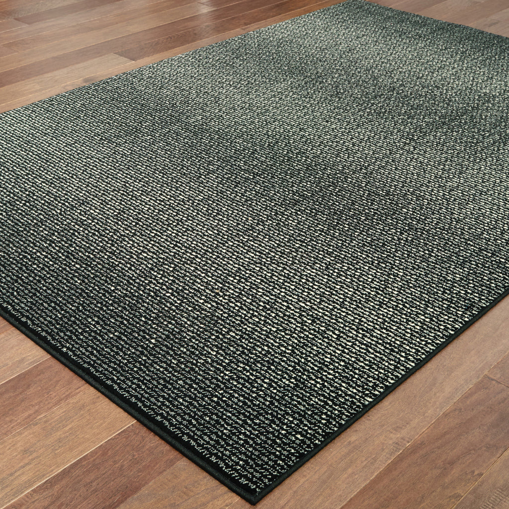 Oriental Weavers Luna 2067B Black Rectangle Indoor Area Rug - Luxurious Stain Resistant Low Pile Rug with Abstract Design-
