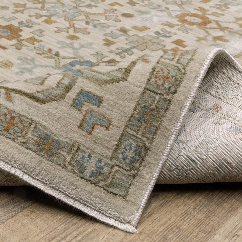 Oriental Weavers Maeve MAE01 Ivory Rectangle Indoor Runner Oriental Pattern-