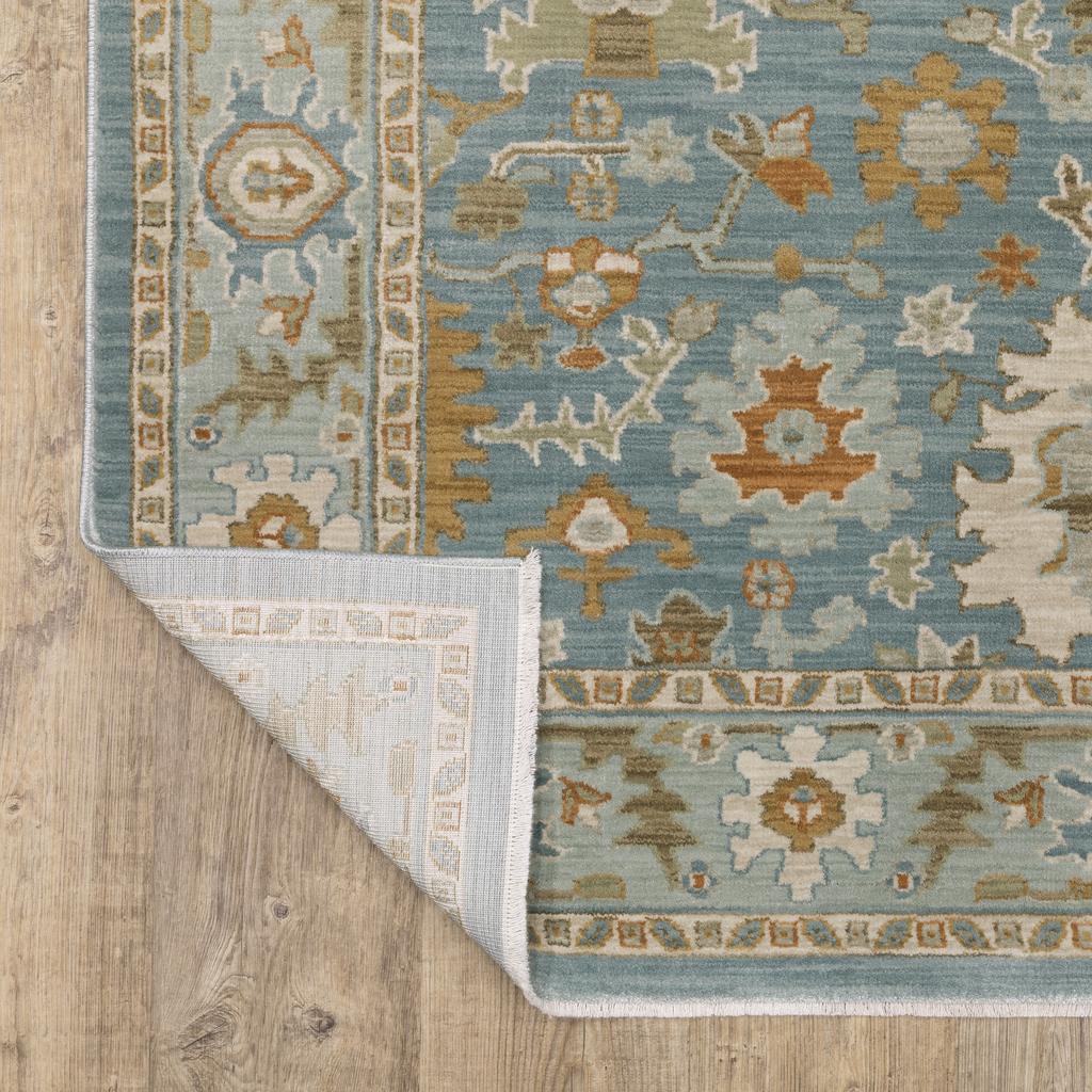 Oriental Weavers Maeve MAE02 Teal Rectangle Indoor Runner Oriental Pattern-
