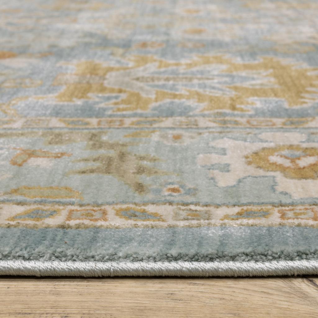Oriental Weavers Maeve MAE02 Teal Rectangle Indoor Runner Oriental Pattern-