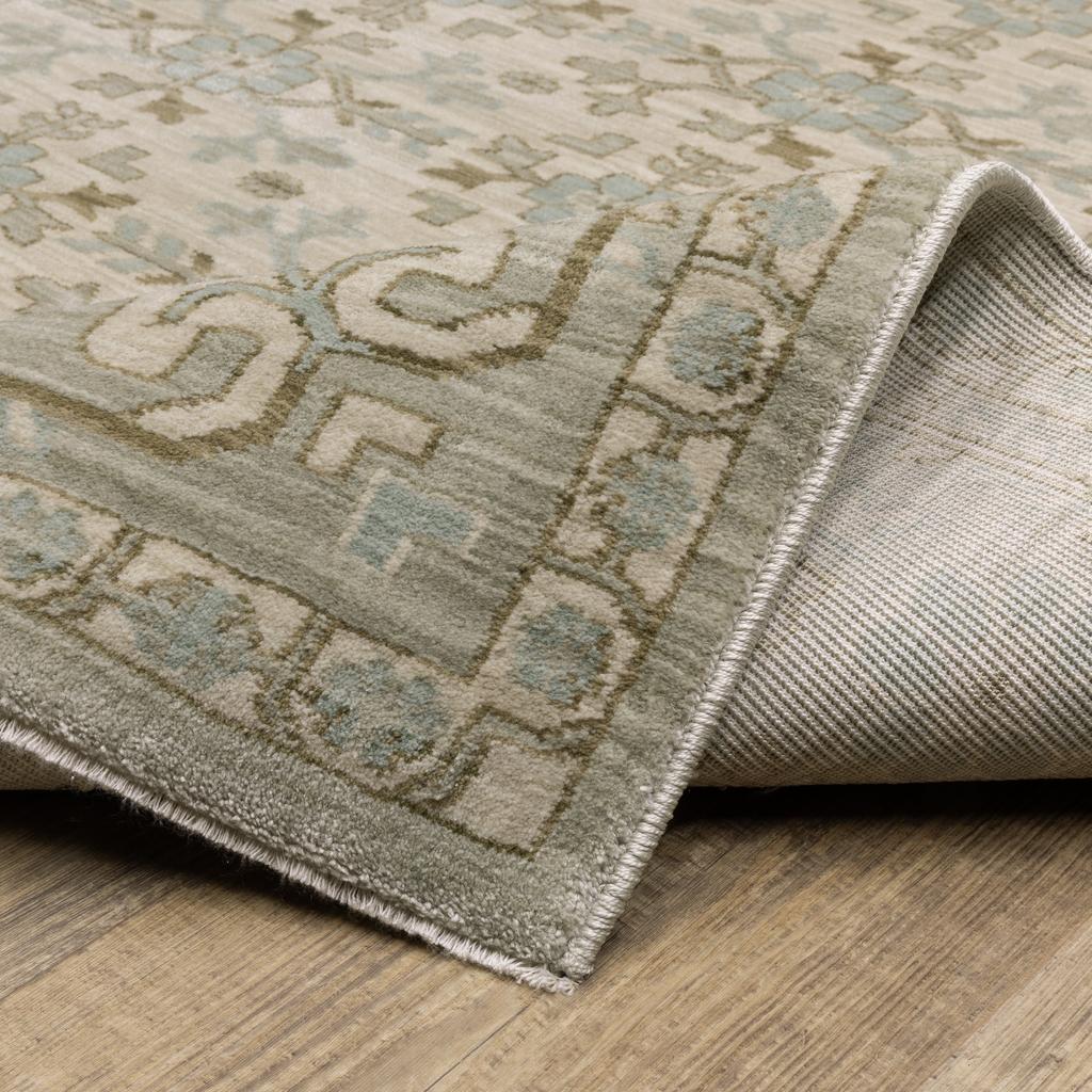 Oriental Weavers Maeve MAE04 Beige Rectangle Indoor Area Rug Oriental Pattern-