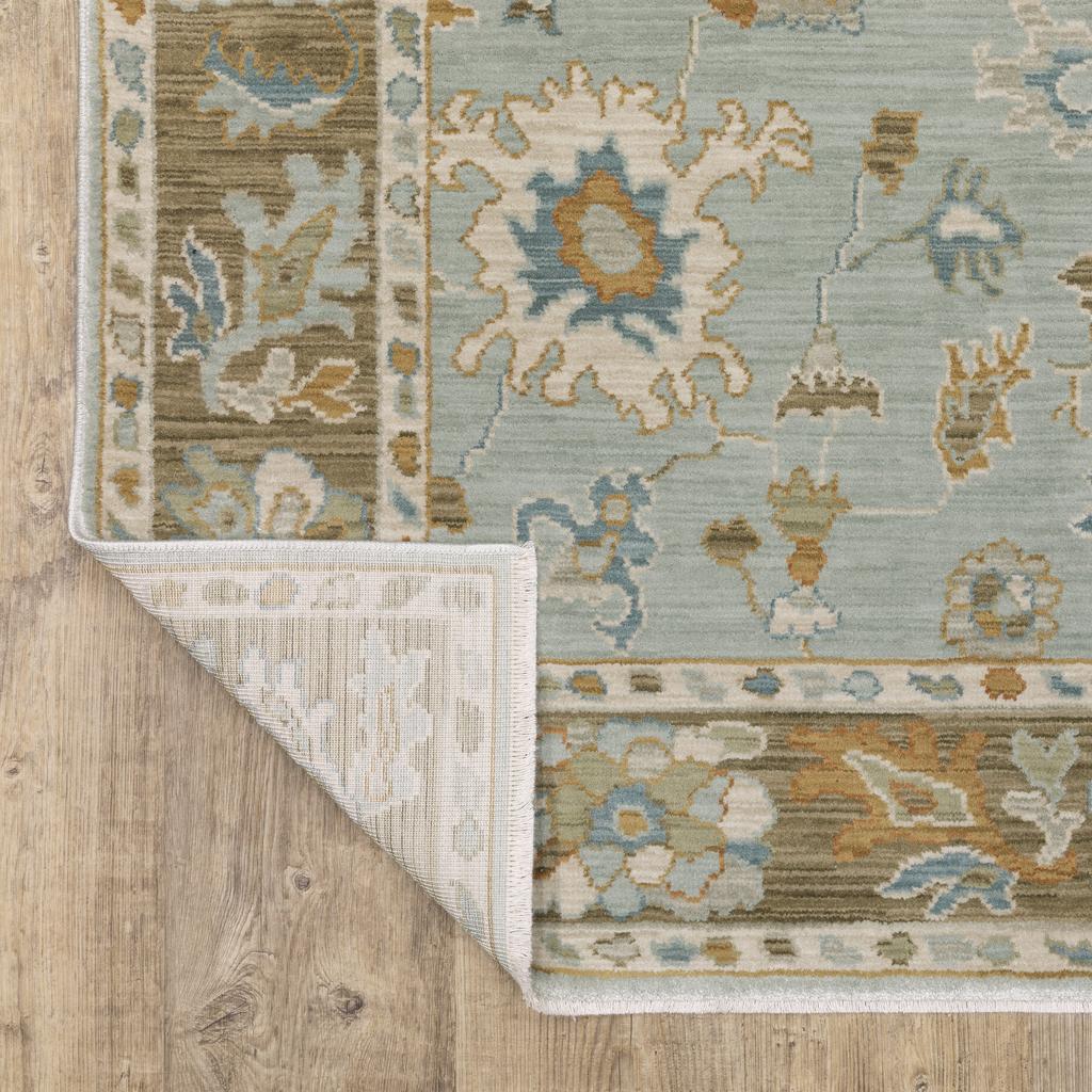 Oriental Weavers Maeve MAE06 Teal Rectangle Indoor Area Rug Oriental Pattern-
