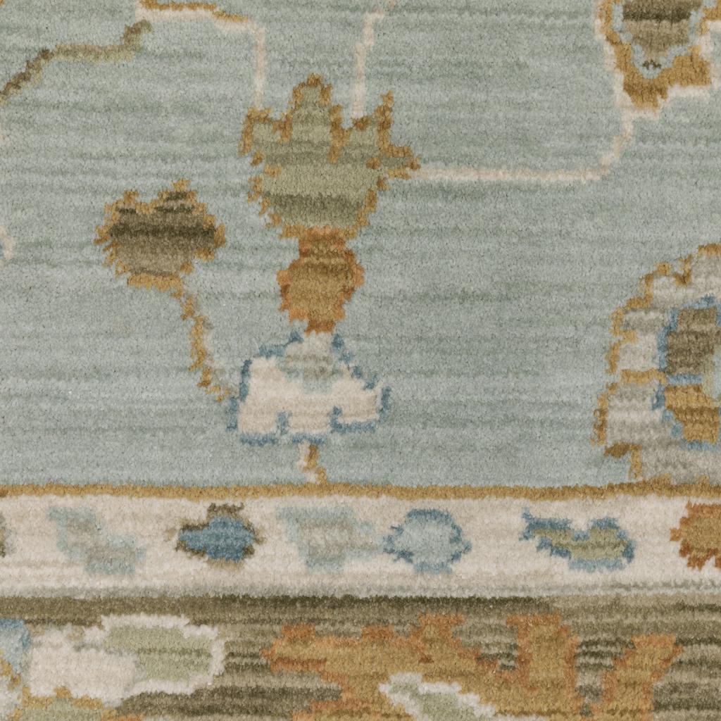 Oriental Weavers Maeve MAE06 Teal Rectangle Indoor Area Rug Oriental Pattern-