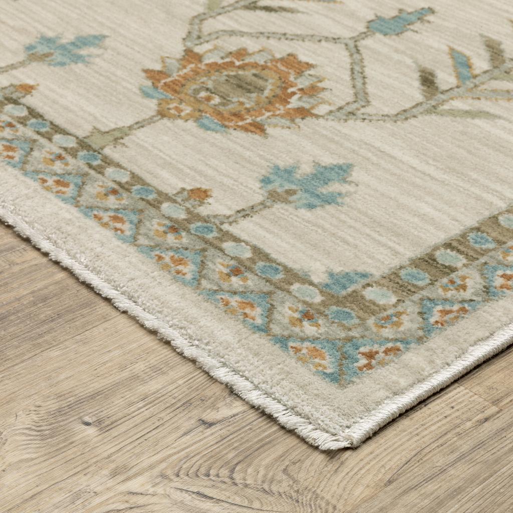 Oriental Weavers Maeve MAE07 Beige Rectangle Indoor Area Rug Oriental Pattern-