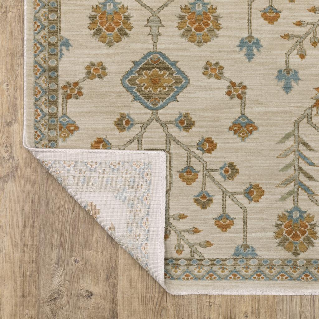 Oriental Weavers Maeve MAE07 Beige Rectangle Indoor Area Rug Oriental Pattern-