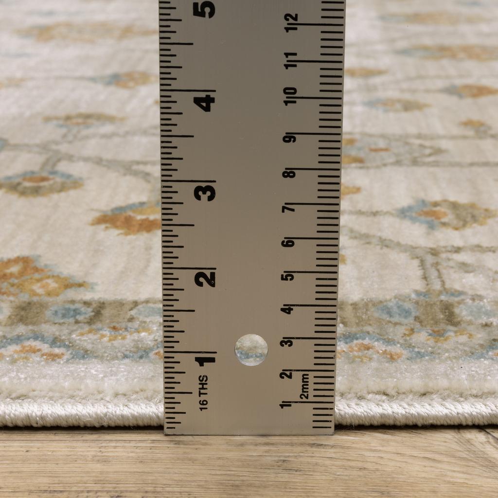 Oriental Weavers Maeve MAE07 Beige Rectangle Indoor Area Rug Oriental Pattern-