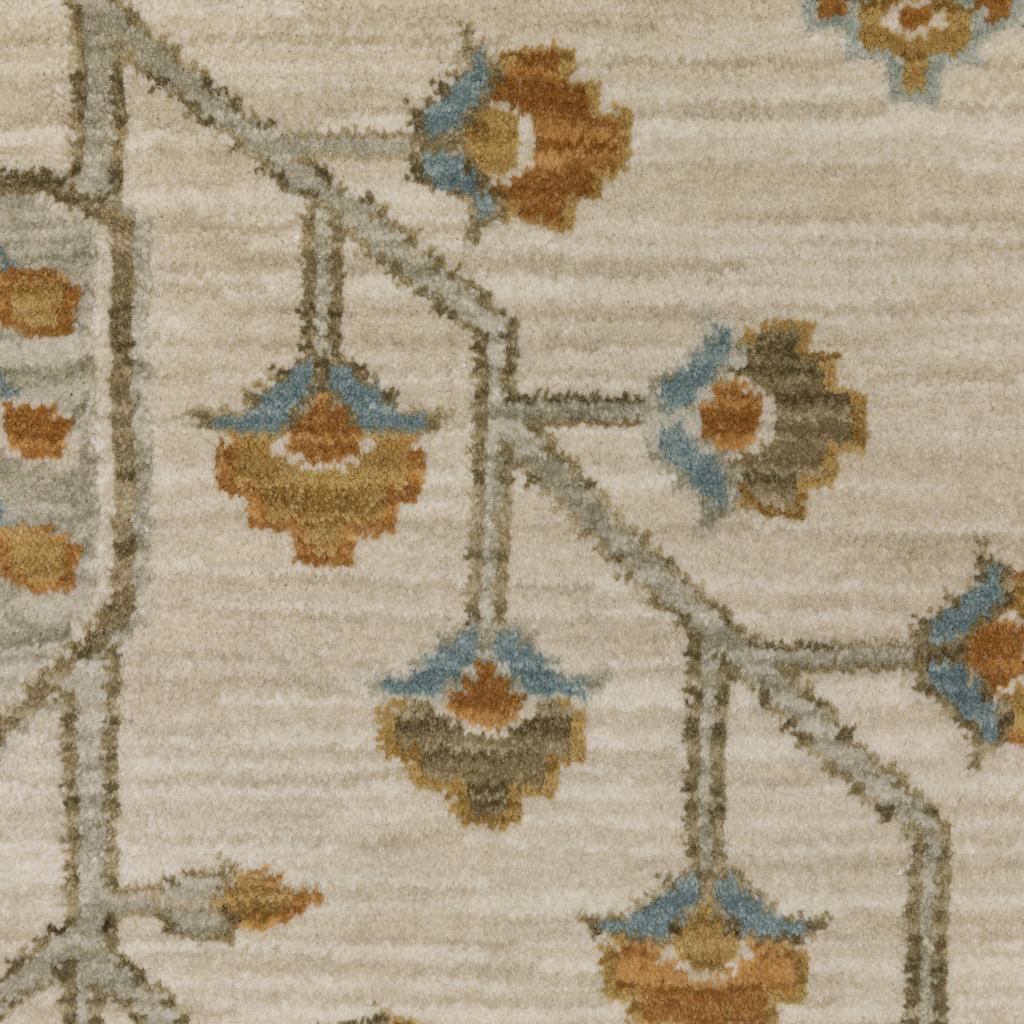 Oriental Weavers Maeve MAE07 Beige Rectangle Indoor Area Rug Oriental Pattern-