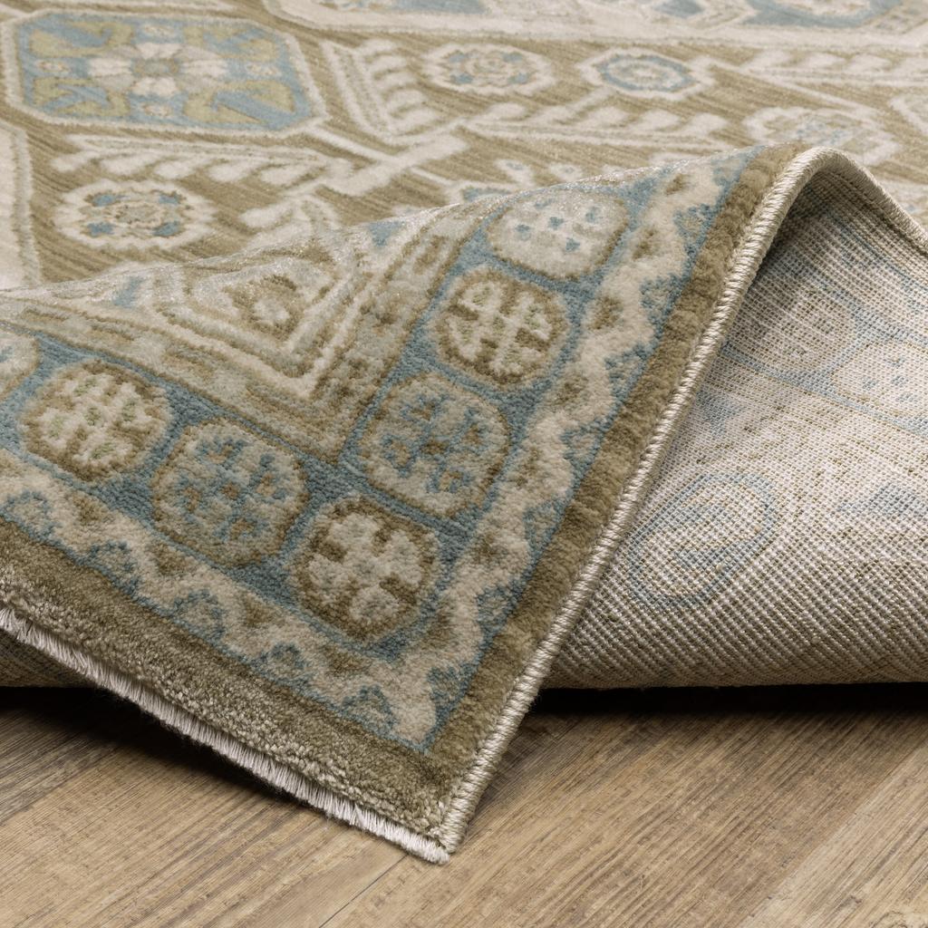 Oriental Weavers Maeve MAE08 Brown Rectangle Indoor Area Rug Oriental Pattern-