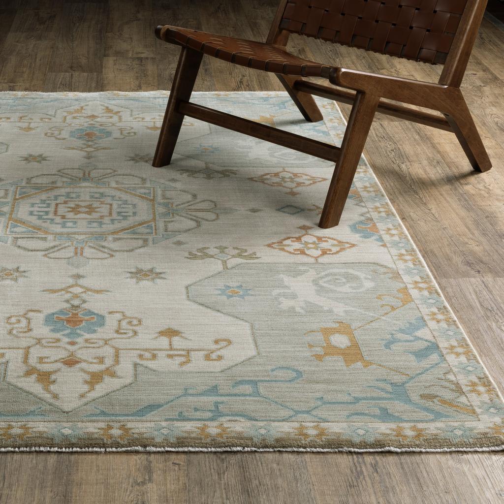 Oriental Weavers Maeve MAE09 Beige Rectangle Indoor Area Rug Oriental Pattern-