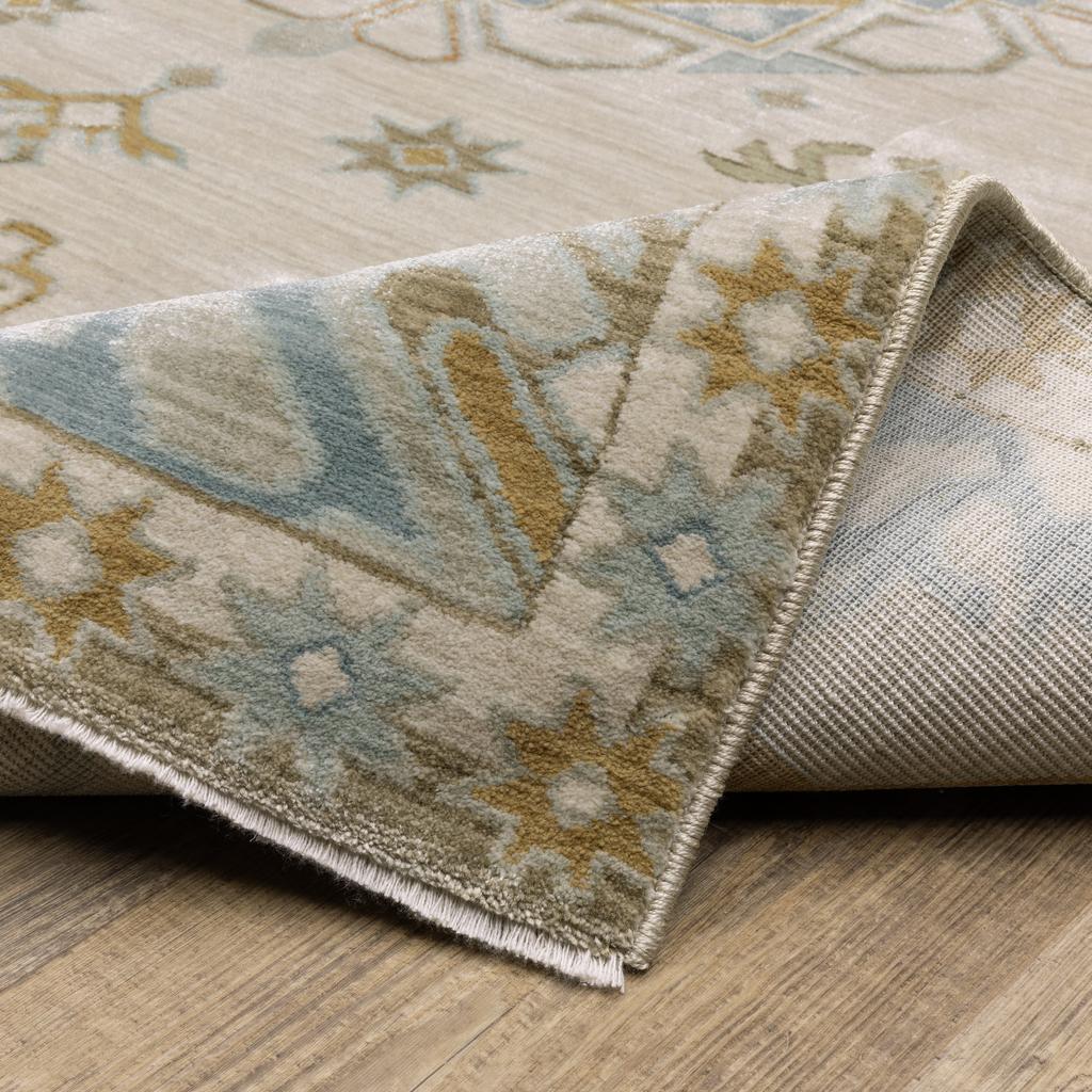 Oriental Weavers Maeve MAE09 Beige Rectangle Indoor Runner Oriental Pattern-