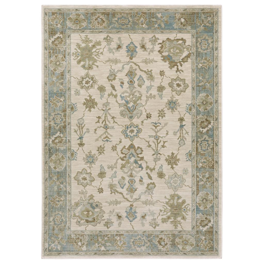 Oriental Weavers Maeve MAE10 Beige Rectangle Indoor Area Rug Oriental Pattern-