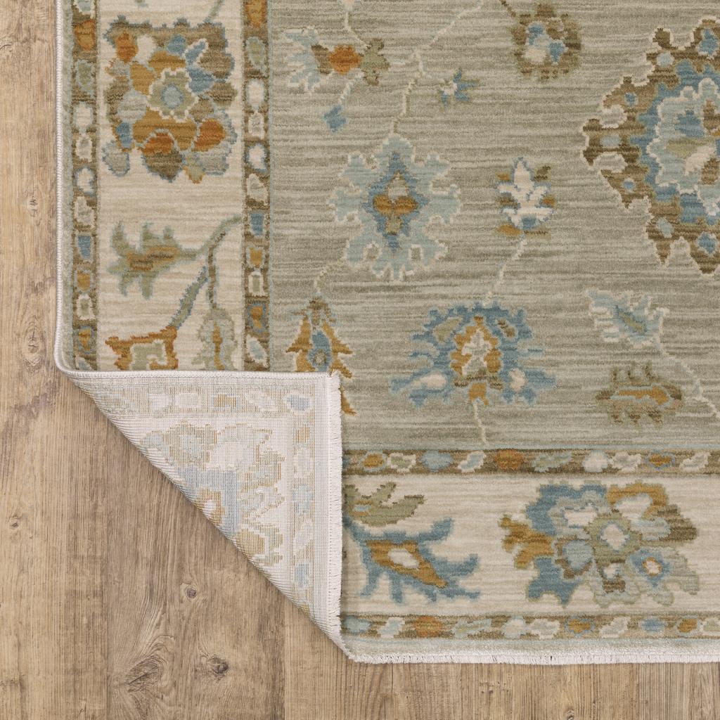 Oriental Weavers Maeve MAE11 Grey Rectangle Indoor Area Rug Oriental Pattern-