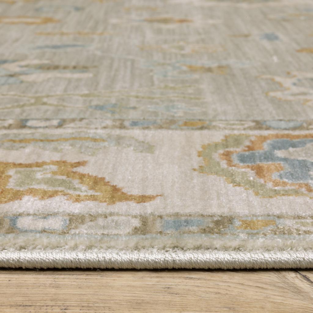 Oriental Weavers Maeve MAE11 Grey Rectangle Indoor Area Rug Oriental Pattern-