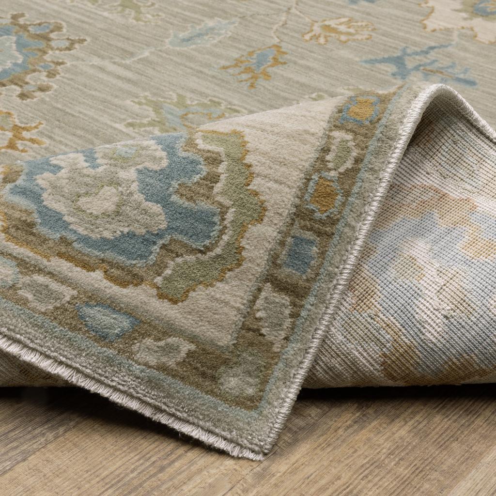 Oriental Weavers Maeve MAE11 Grey Rectangle Indoor Area Rug Oriental Pattern-