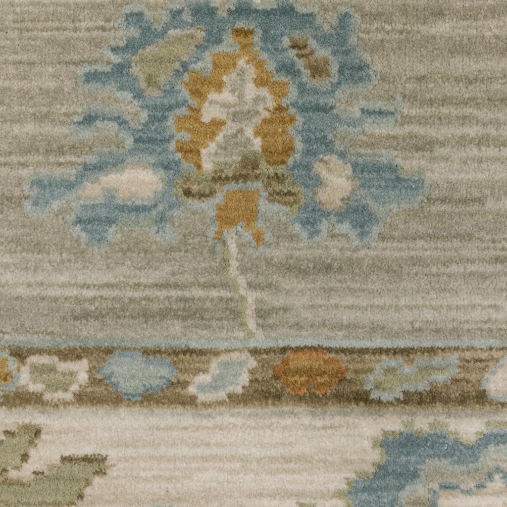 Oriental Weavers Maeve MAE11 Grey Rectangle Indoor Area Rug Oriental Pattern-