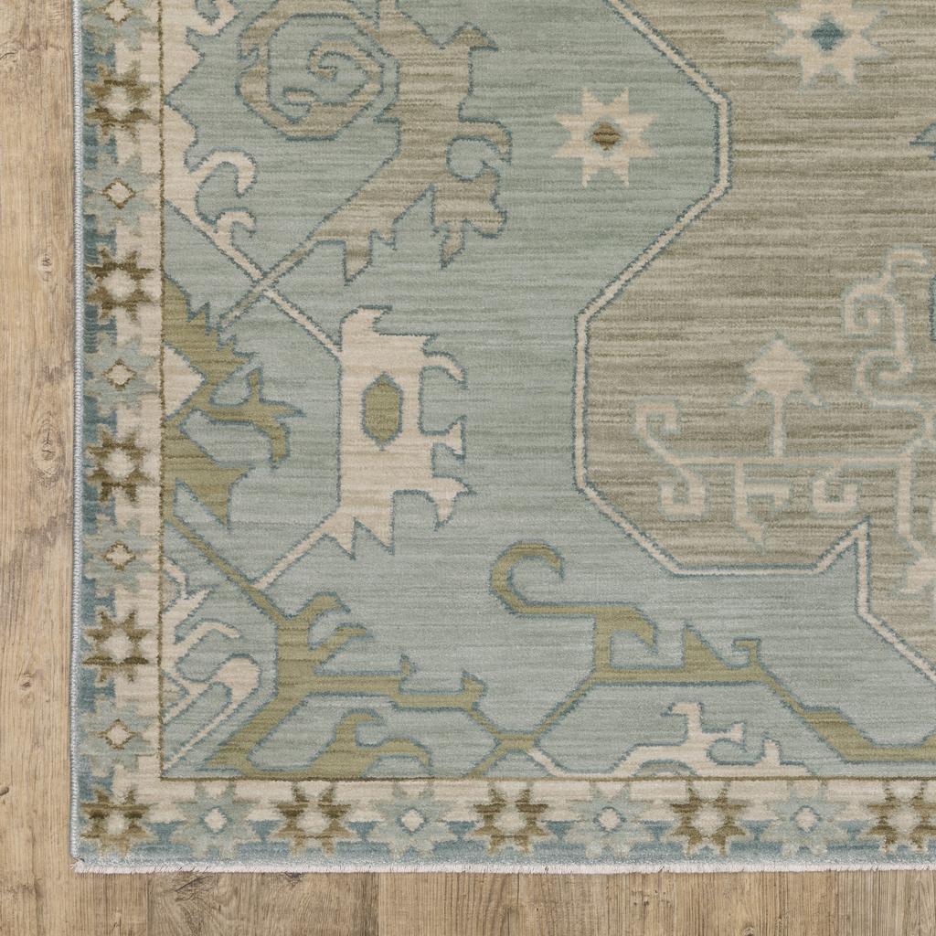 Oriental Weavers Maeve MAE12 Grey Rectangle Indoor Area Rug Oriental Pattern-