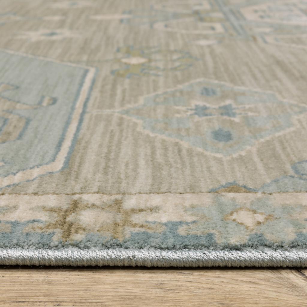 Oriental Weavers Maeve MAE12 Grey Rectangle Indoor Area Rug Oriental Pattern-