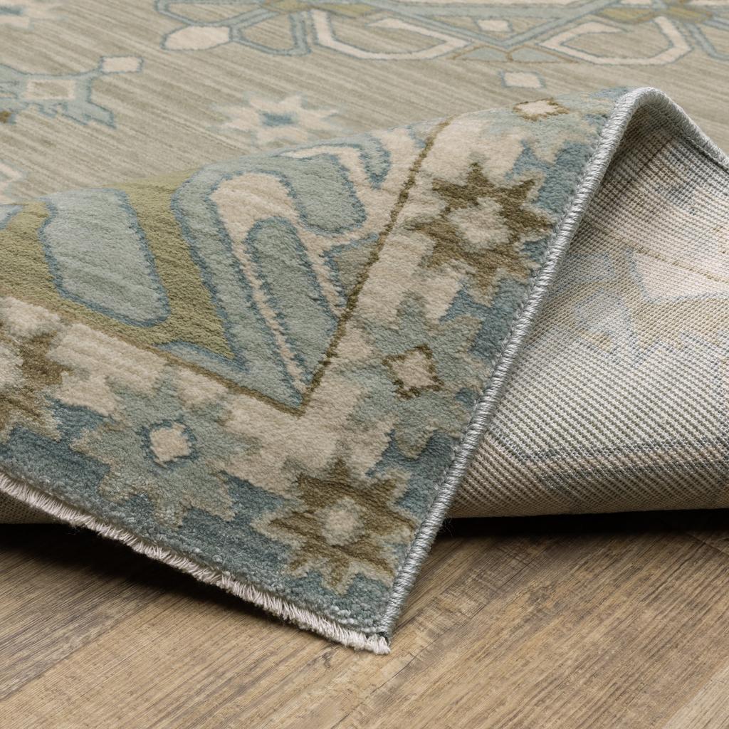 Oriental Weavers Maeve MAE12 Grey Rectangle Indoor Area Rug Oriental Pattern-