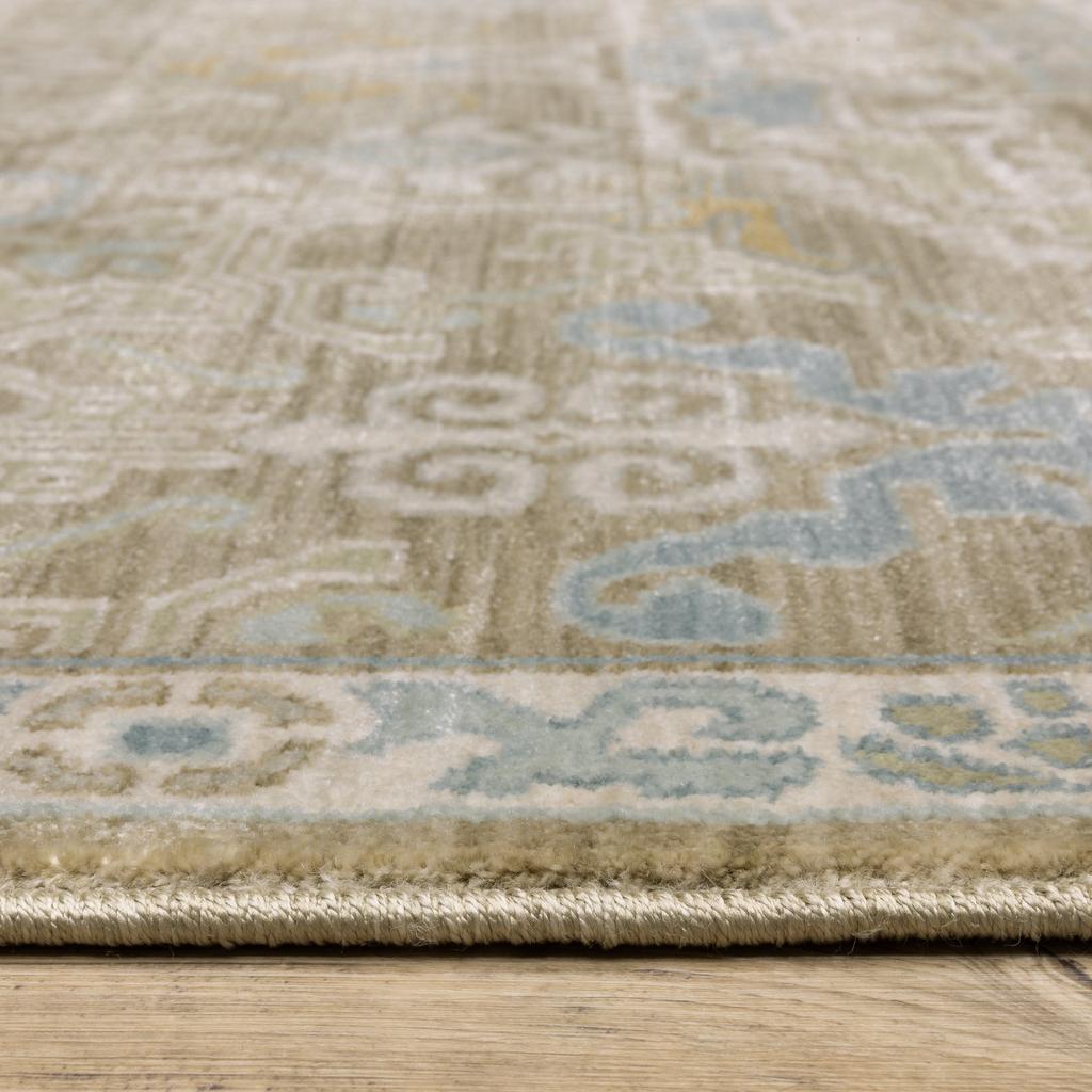 Oriental Weavers Maeve MAE13 Brown Rectangle Indoor Area Rug Oriental Pattern-