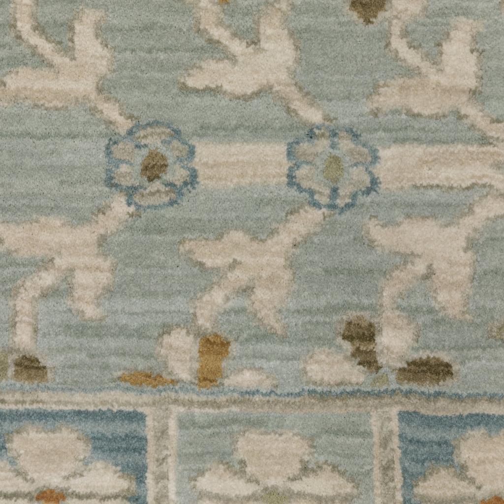 Oriental Weavers Maeve MAE14 Teal Rectangle Indoor Area Rug Oriental Pattern-