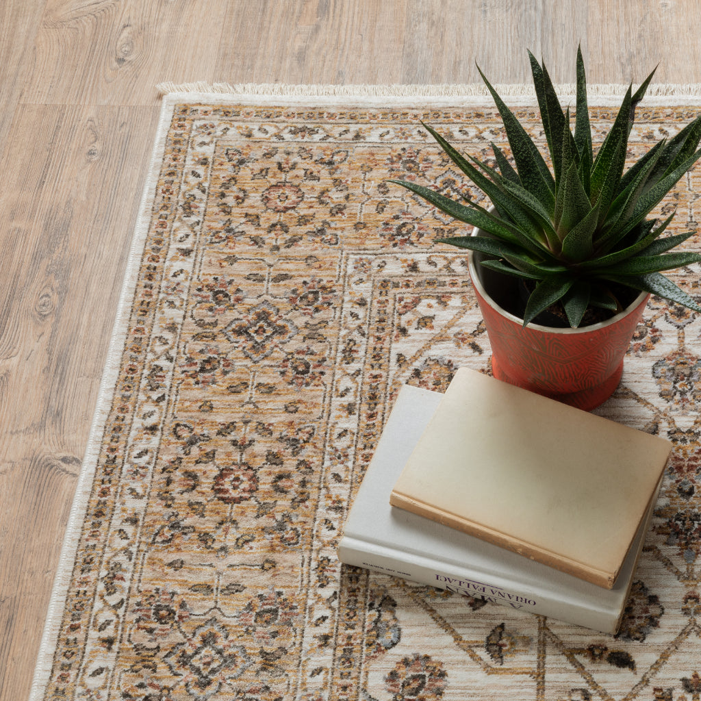 Oriental Weavers Maharaja 001J1 Multicolor Rectangle Indoor Runner - Stain Resistant Low Pile Vintage Style Rug with Oriental Design-