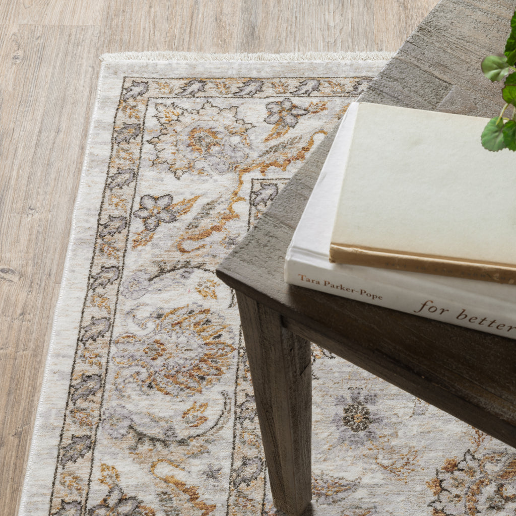 Oriental Weavers Maharaja 070W1 Multicolor Rectangle Indoor Area Rug - Stain Resistant Low Pile Vintage Style Rug with Oriental Design-