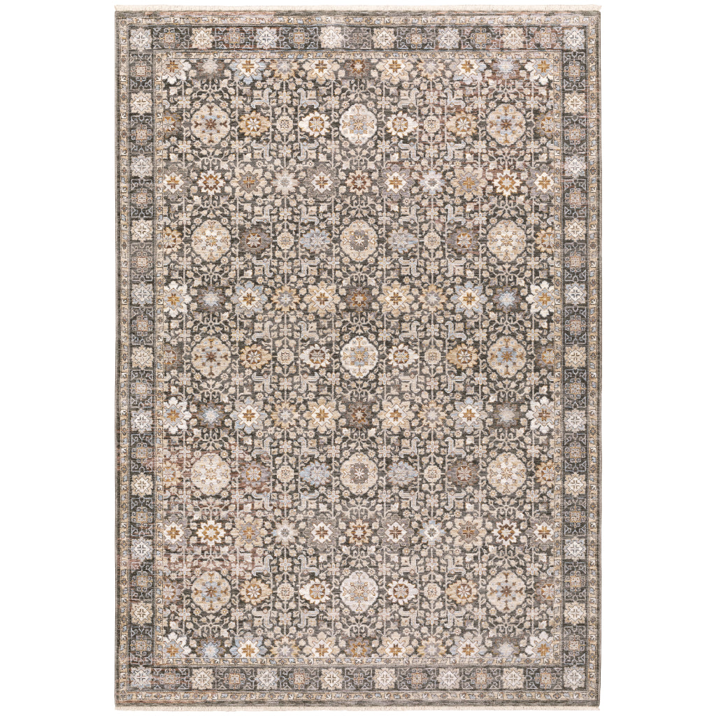 Oriental Weavers Maharaja 071N1 Multicolor Rectangle Indoor Area Rug - Stain Resistant Low Pile Floral Rug-