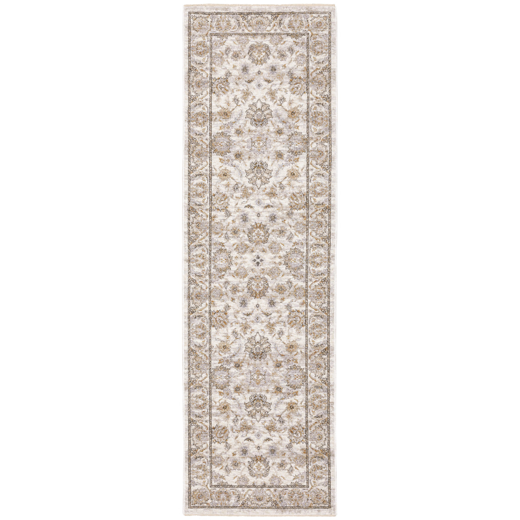 Oriental Weavers Maharaja 071W1 Multicolor Rectangle Indoor Runner - Stain Resistant Low Pile Floral Rug-
